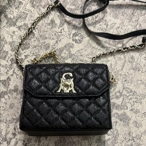 Black Quilted Crossbody Bag